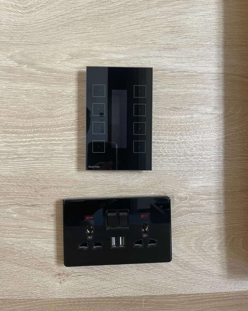 Teletask hotel room control panel