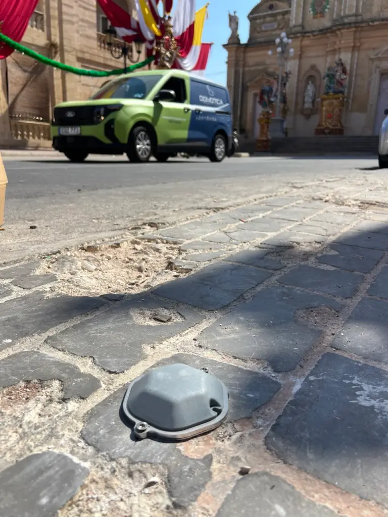 Smart parking sensor installed in Żurrieq