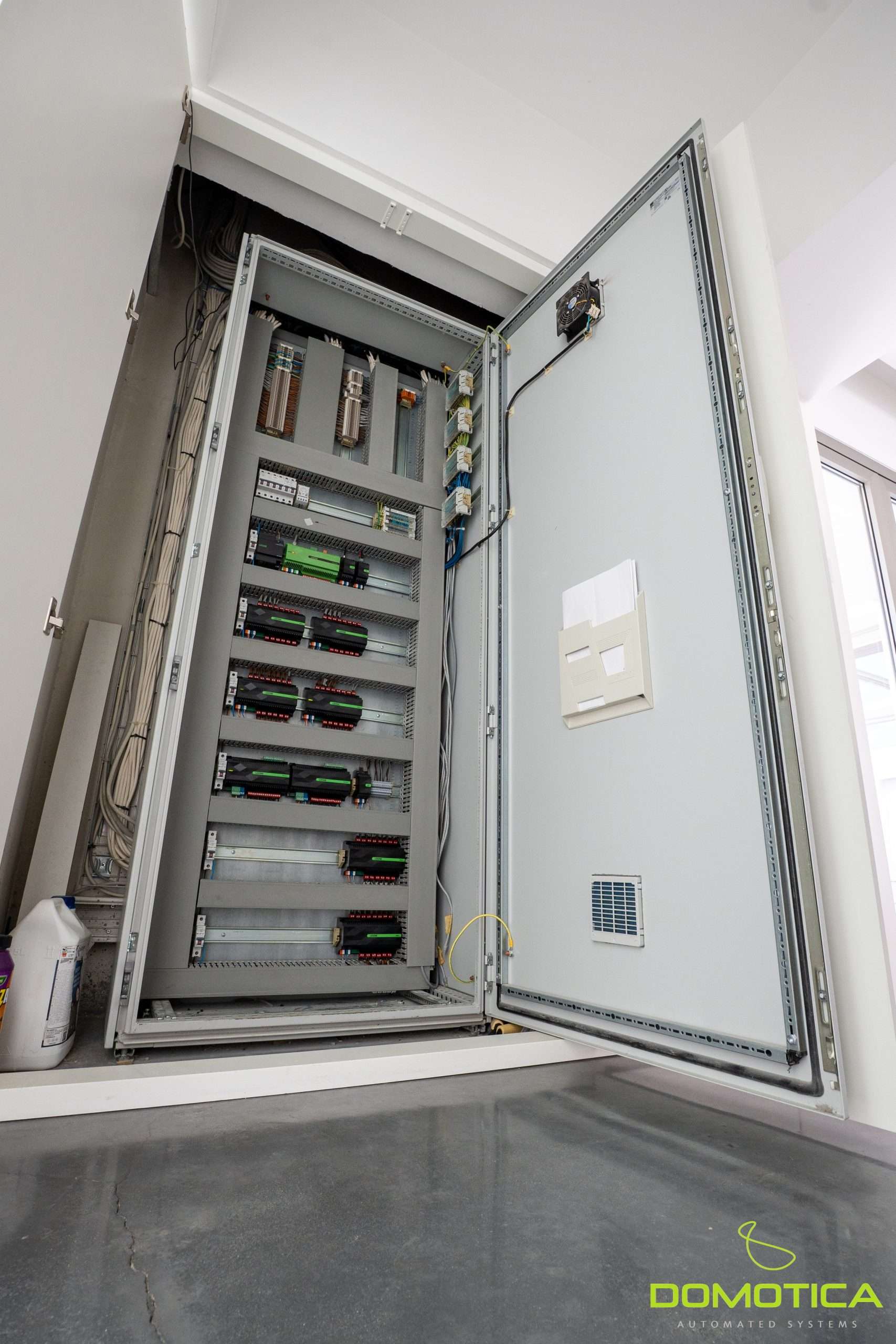 Loxone control cabinet for the luxury villa
