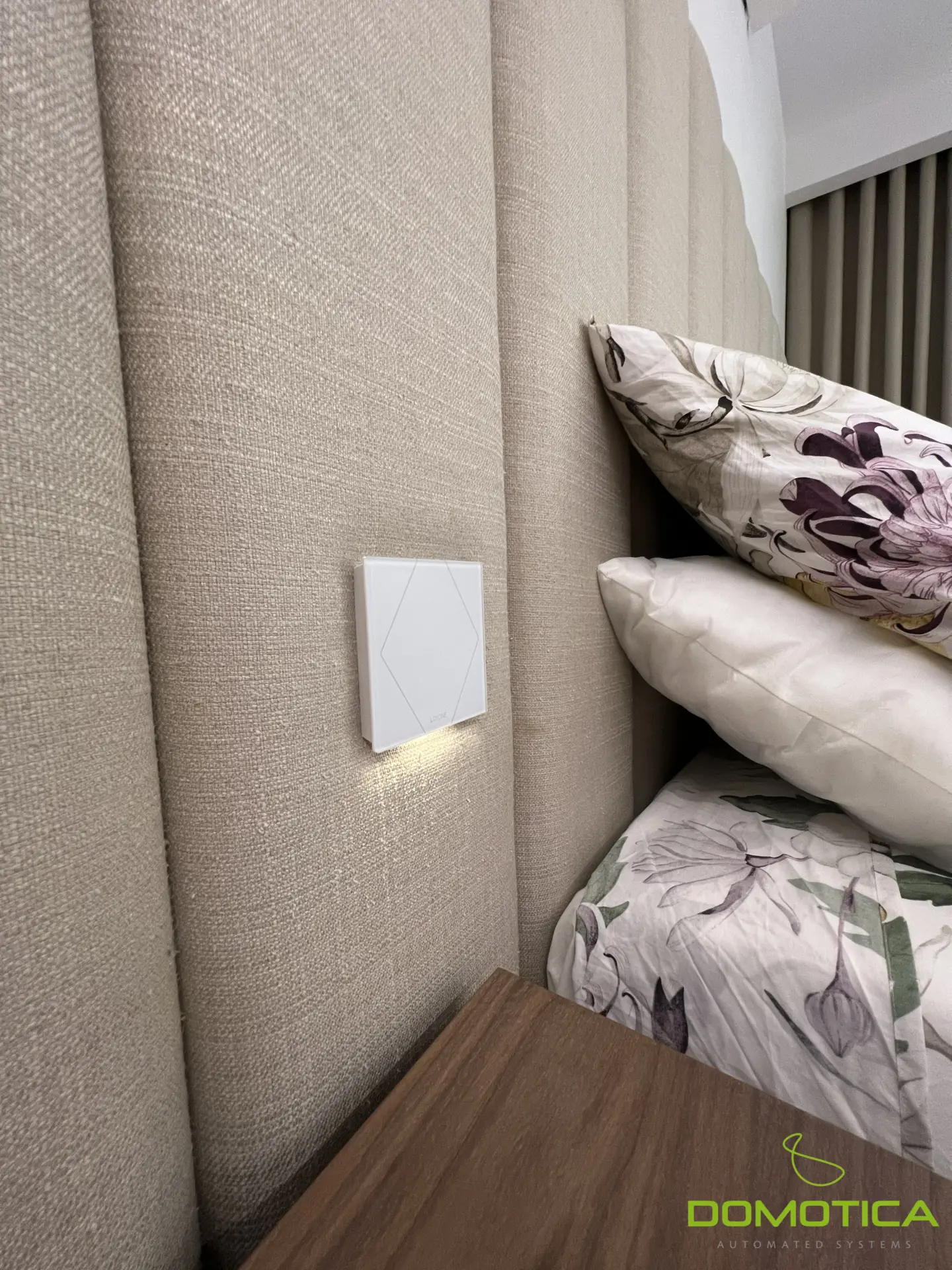 Loxone app interface for the high-end apartment